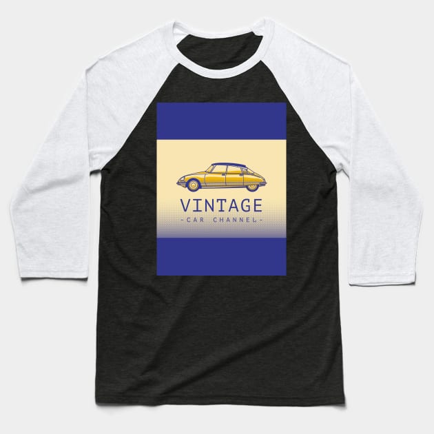 Vintage Car Classic Baseball T-Shirt by Moshink